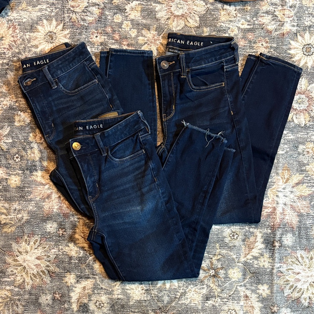 American Eagle Dark Wash Jean Bundle - image 1